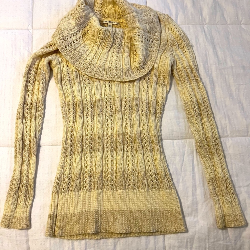 Tommy Hilfiger sweater cream with gold